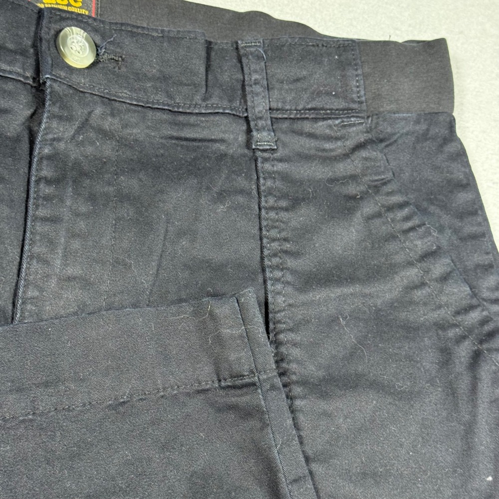 Lee Womens Black Cargo Pants Mid Rise Straight Leg Size 12 Medium